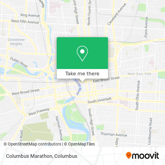 Mapa de Columbus Marathon