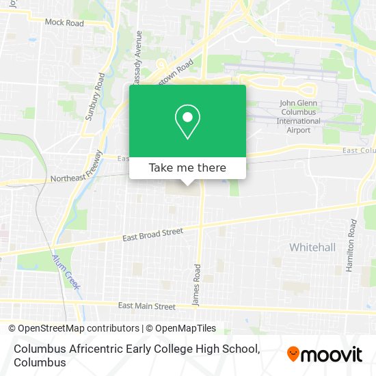 Mapa de Columbus Africentric Early College High School