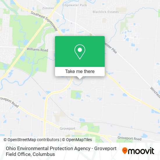 Ohio Environmental Protection Agency - Groveport Field Office map