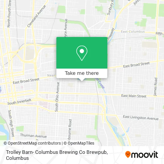 Trolley Barn- Columbus Brewing Co Brewpub map