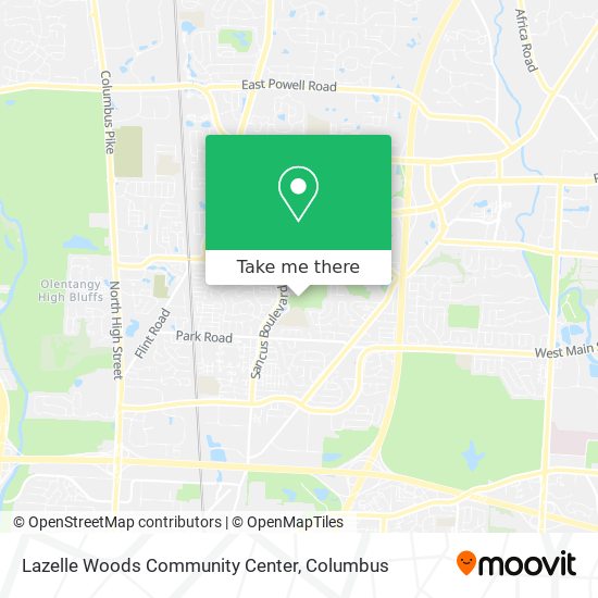 Mapa de Lazelle Woods Community Center