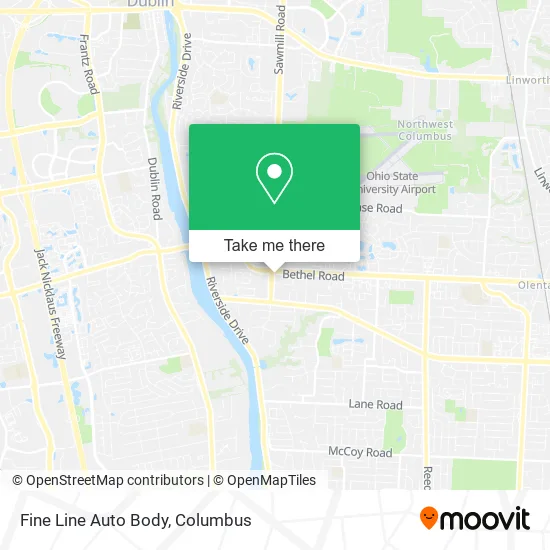 Fine Line Auto Body map