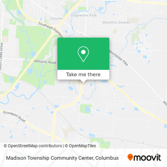 Madison Township Community Center map