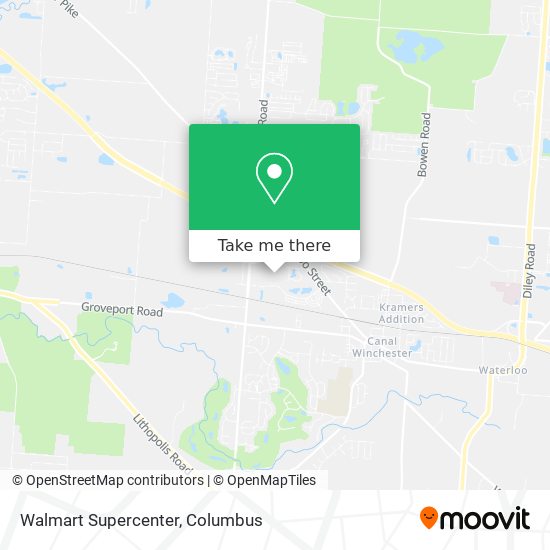 Mapa de Walmart Supercenter