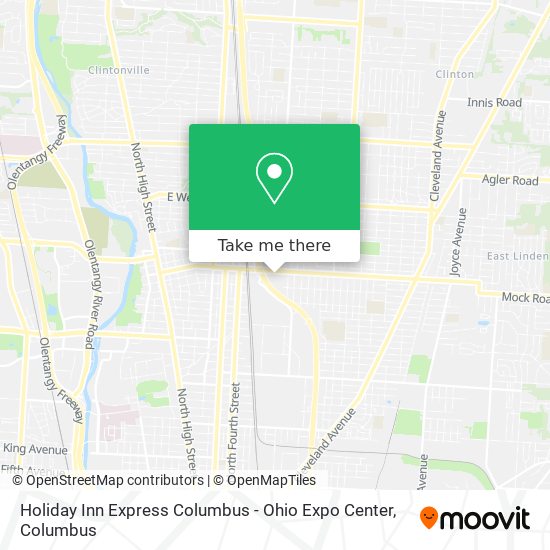 Holiday Inn Express Columbus - Ohio Expo Center map