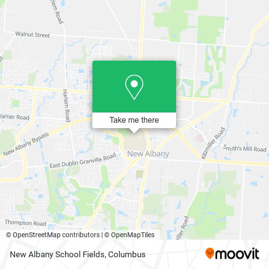 New Albany School Fields map