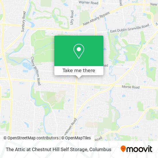 Mapa de The Attic at Chestnut Hill Self Storage