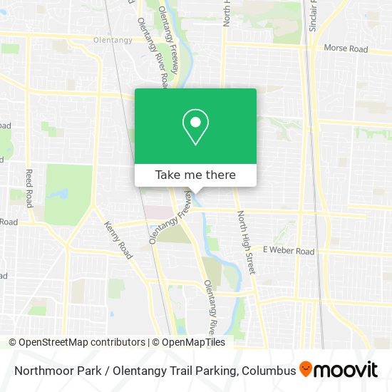 Northmoor Park / Olentangy Trail Parking map
