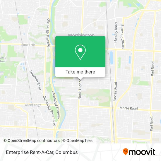 Mapa de Enterprise Rent-A-Car