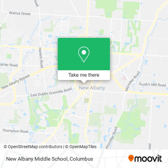 Mapa de New Albany Middle School