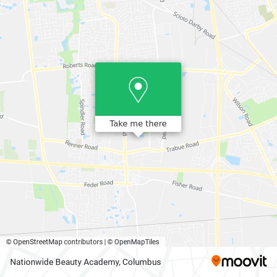 Nationwide Beauty Academy map