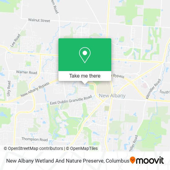 Mapa de New Albany Wetland And Nature Preserve
