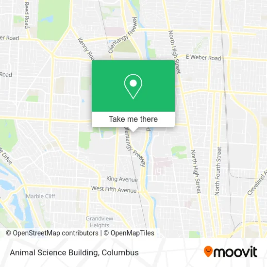 Mapa de Animal Science Building