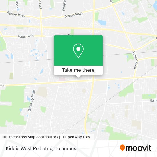 Kiddie West Pediatric map