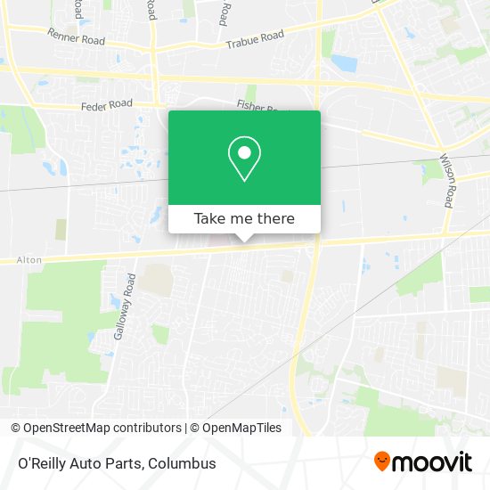O'Reilly Auto Parts map