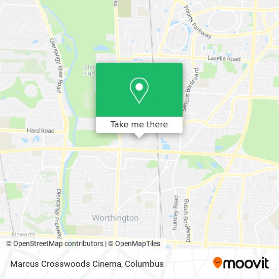 Marcus Crosswoods Cinema map