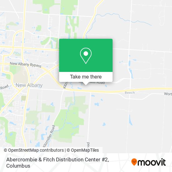 Mapa de Abercrombie & Fitch Distribution Center #2