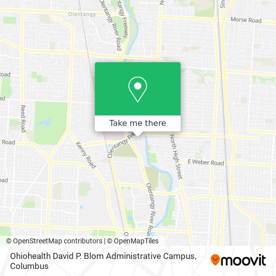Ohiohealth David P. Blom Administrative Campus map