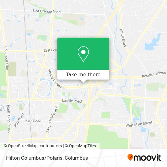 Mapa de Hilton Columbus/Polaris