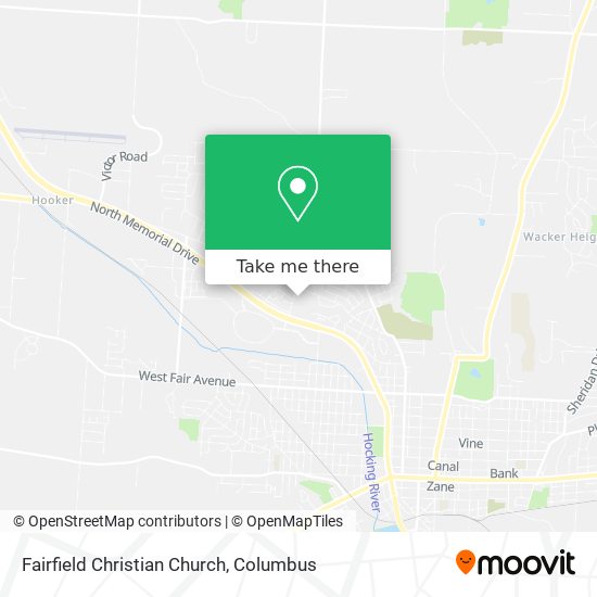 Fairfield Christian Church map