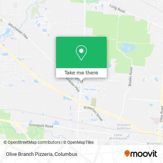 Mapa de Olive Branch Pizzeria