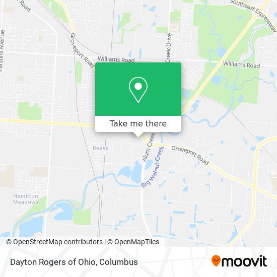 Dayton Rogers of Ohio map
