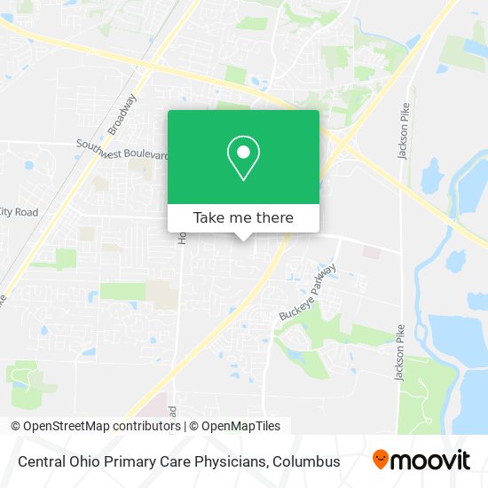 Central Ohio Primary Care Physicians map