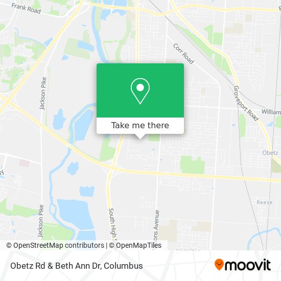 Obetz Rd & Beth Ann Dr map