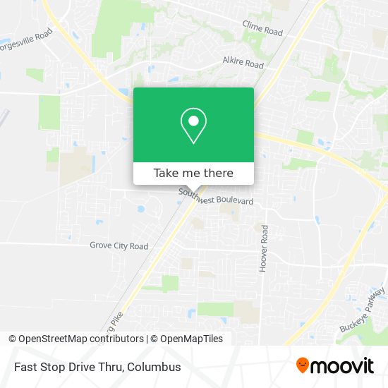 Fast Stop Drive Thru map