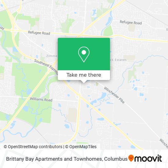 Brittany Bay Apartments and Townhomes map