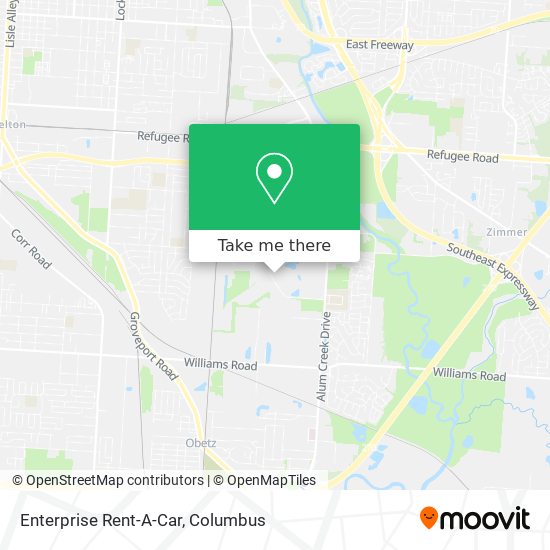 Enterprise Rent-A-Car map