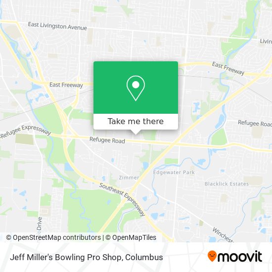 Jeff Miller's Bowling Pro Shop map