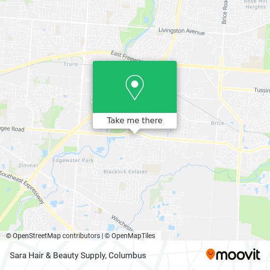 Mapa de Sara Hair & Beauty Supply