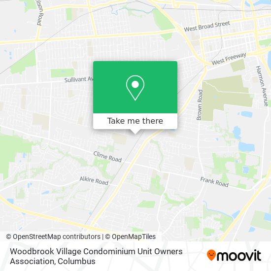 Woodbrook Village Condominium Unit Owners Association map