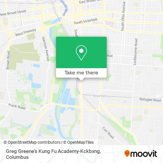 Greg Greene's Kung Fu Academy-Kckbxng map