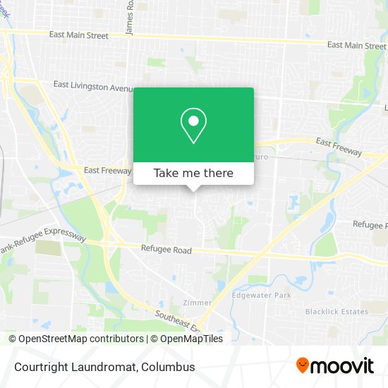 Courtright Laundromat map