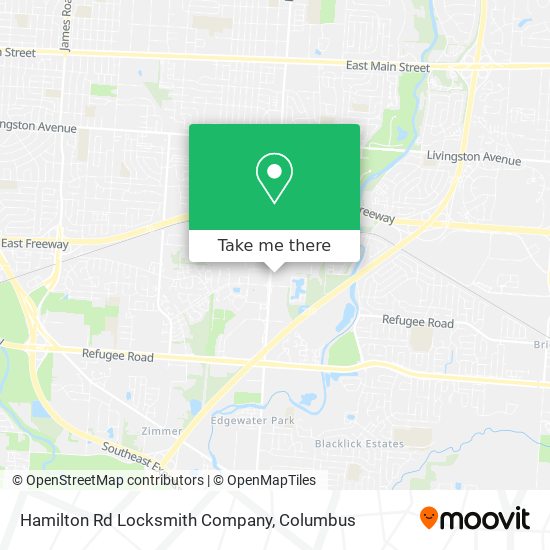 Mapa de Hamilton Rd Locksmith Company