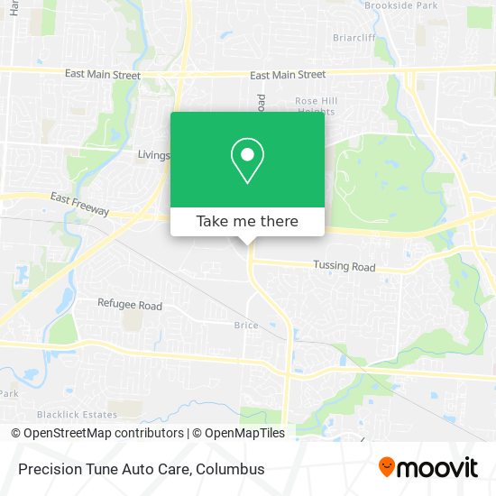 Mapa de Precision Tune Auto Care