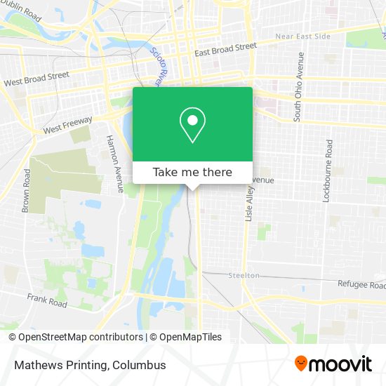 Mathews Printing map