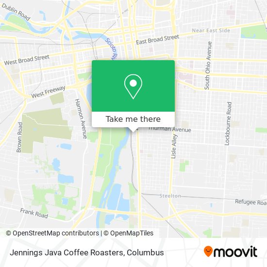 Jennings Java Coffee Roasters map