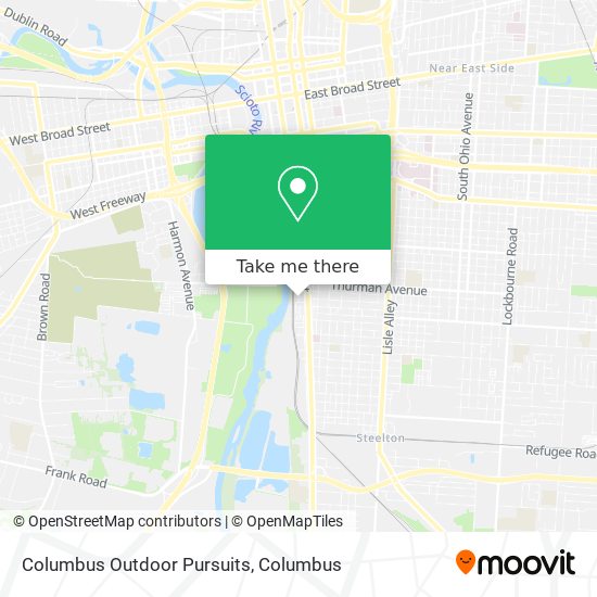 Columbus Outdoor Pursuits map