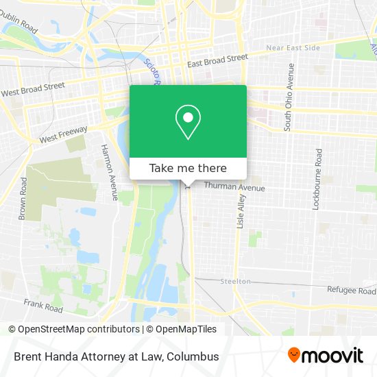 Brent Handa Attorney at Law map