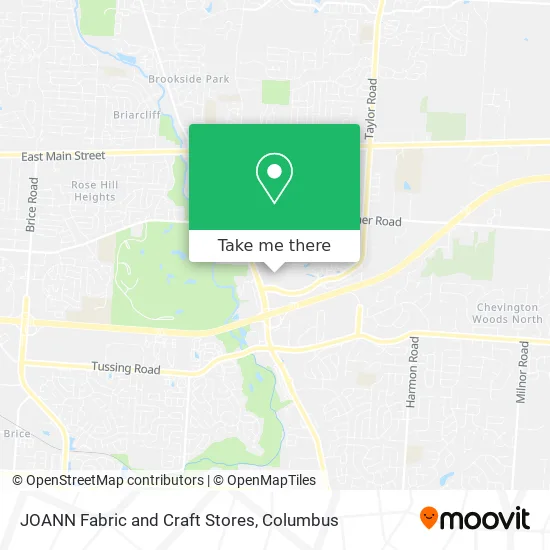 JOANN Fabric and Craft Stores map