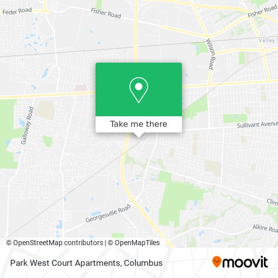 Mapa de Park West Court Apartments