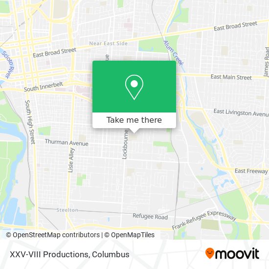 XXV-VIII Productions map