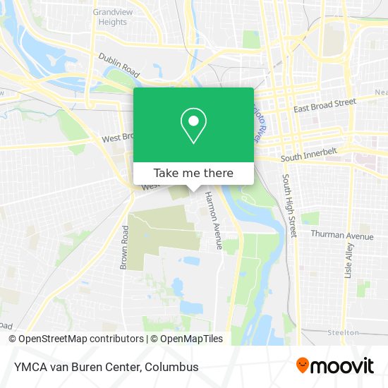 YMCA van Buren Center map