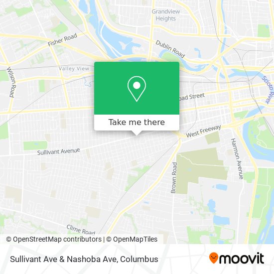 Sullivant Ave & Nashoba Ave map