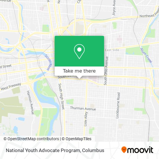 National Youth Advocate Program map