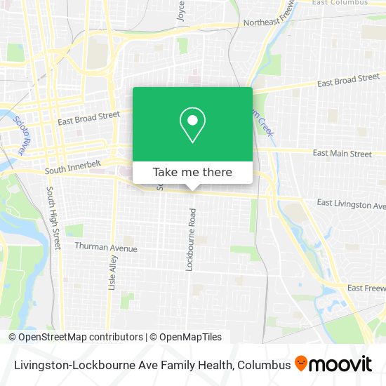 Livingston-Lockbourne Ave Family Health map