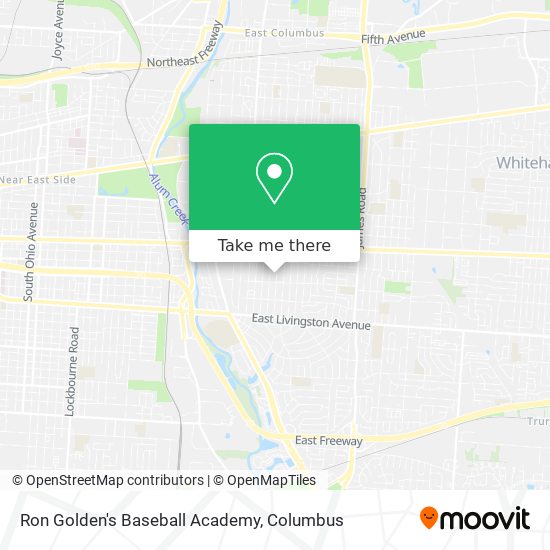 Ron Golden's Baseball Academy map